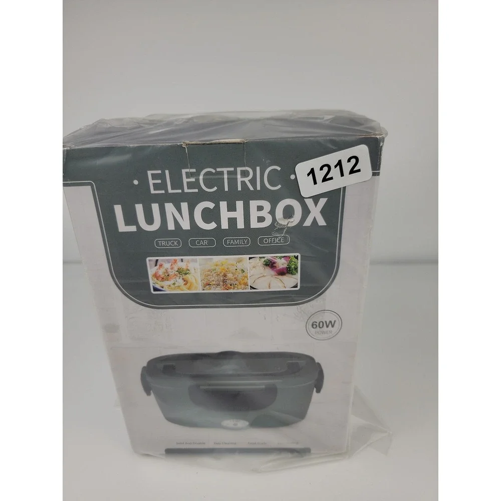 Electric Lunch Box 60W Portable Food Warmer 12V 24V 110V 1.5L for Car Truck Offi